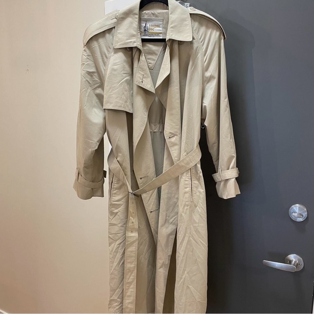 Classic London Fog Beige Trench Coat